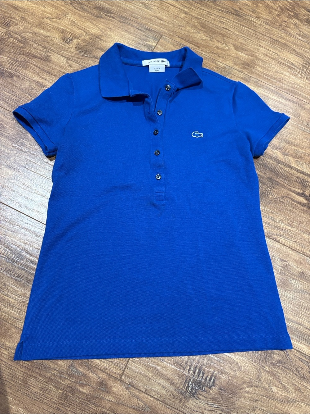 Lacoste Royal Blue Short Sleeve Polo Shirt
